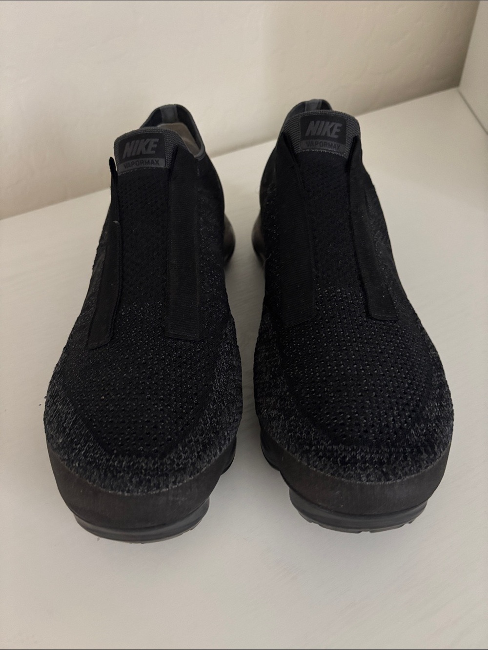 Nike Men’s VaporMax Flyknit Slip-On Sneakers - Black